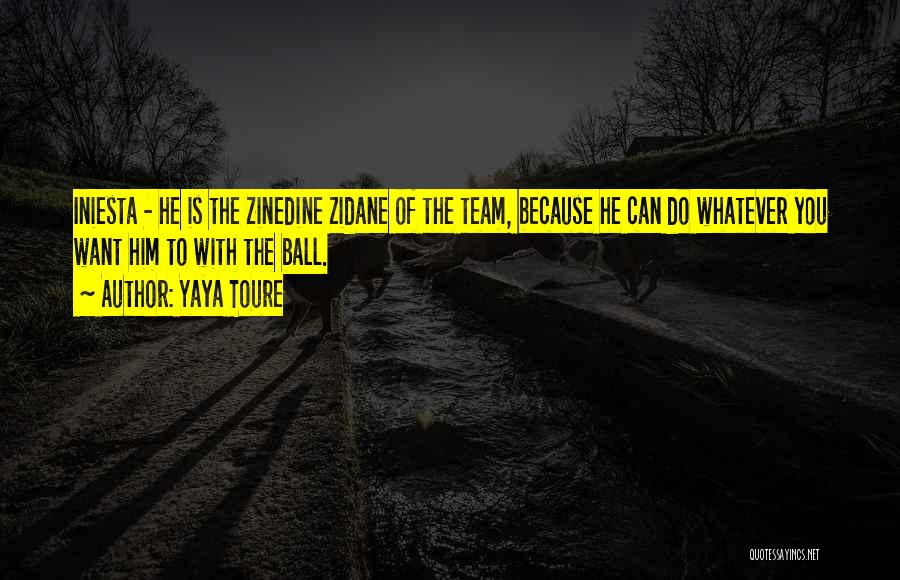 Yaya Toure Quotes: Iniesta - He Is The Zinedine Zidane Of The Team, Because He Can Do Whatever You Want Him To With