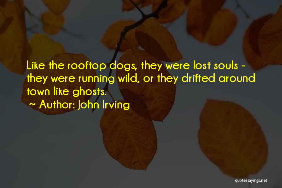 John Irving Quotes: Like The Rooftop Dogs, They Were Lost Souls - They Were Running Wild, Or They Drifted Around Town Like Ghosts.