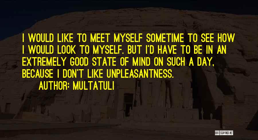 Multatuli Quotes: I Would Like To Meet Myself Sometime To See How I Would Look To Myself. But I'd Have To Be