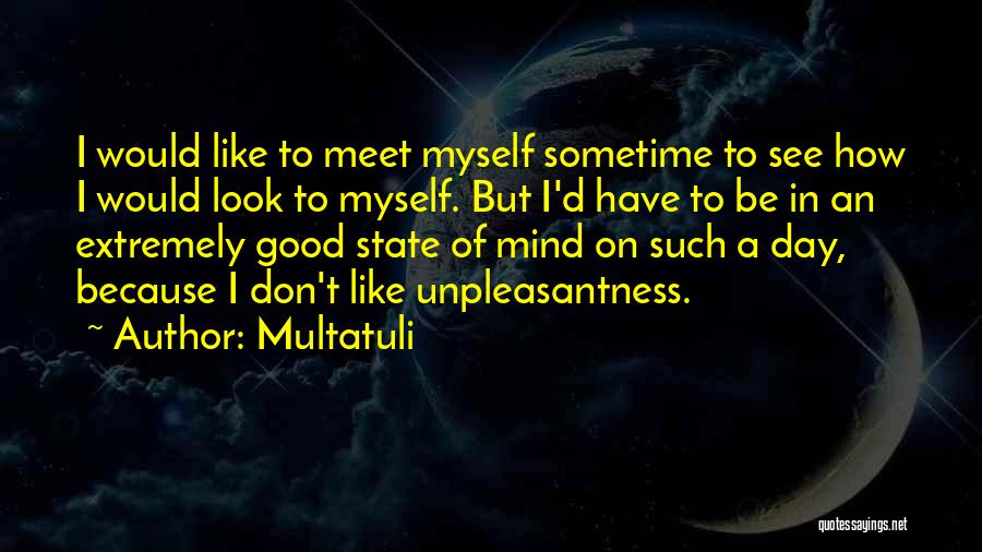 Multatuli Quotes: I Would Like To Meet Myself Sometime To See How I Would Look To Myself. But I'd Have To Be