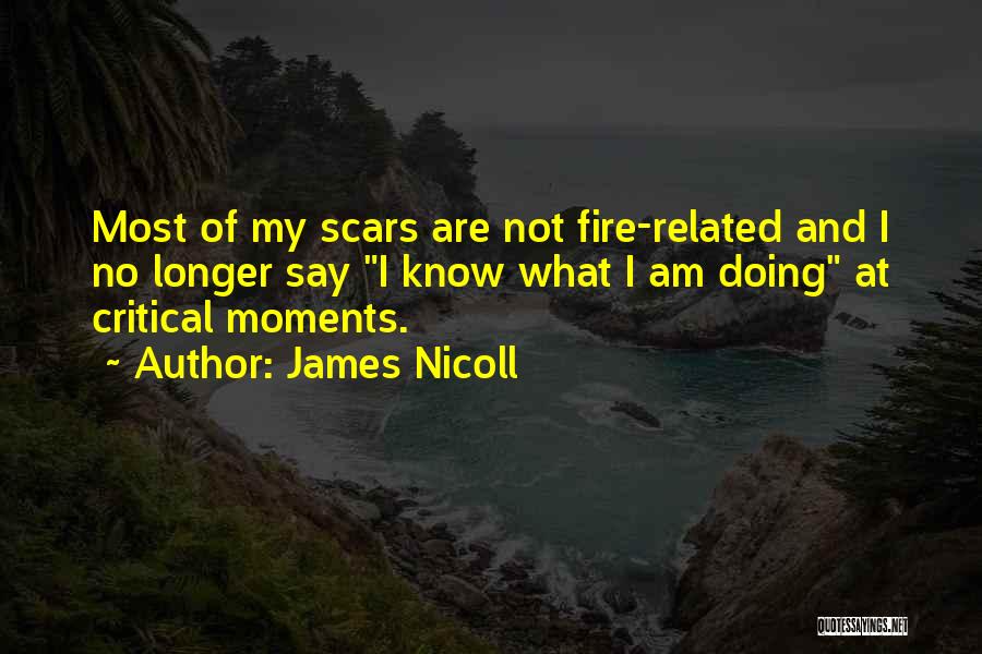 James Nicoll Quotes: Most Of My Scars Are Not Fire-related And I No Longer Say I Know What I Am Doing At Critical