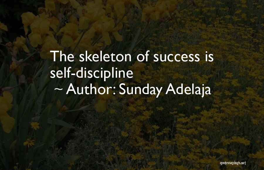 Sunday Adelaja Quotes: The Skeleton Of Success Is Self-discipline