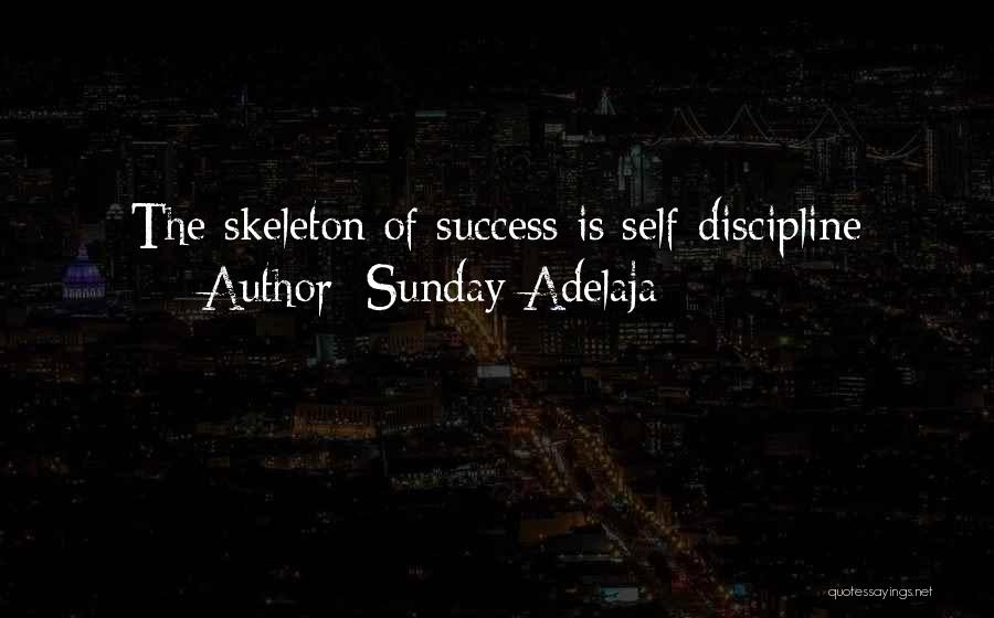 Sunday Adelaja Quotes: The Skeleton Of Success Is Self-discipline