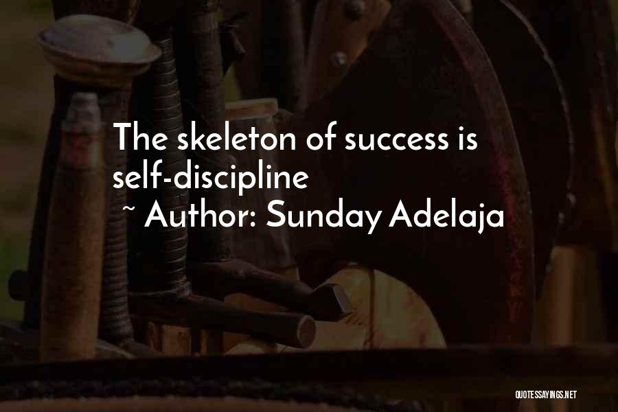 Sunday Adelaja Quotes: The Skeleton Of Success Is Self-discipline