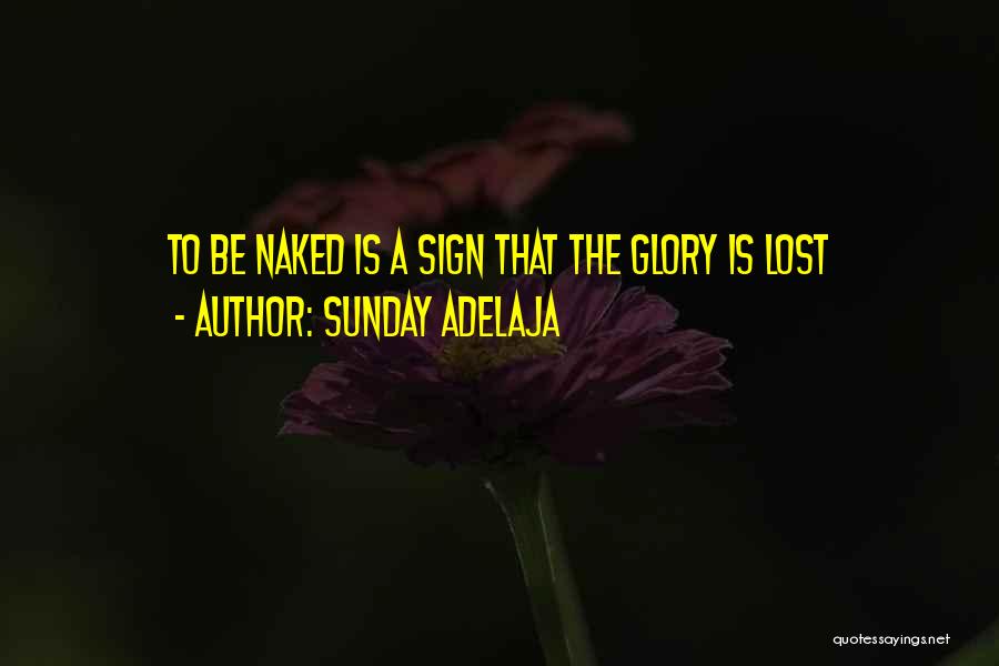 Sunday Adelaja Quotes: To Be Naked Is A Sign That The Glory Is Lost