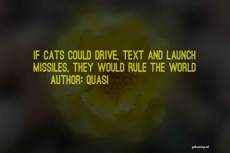 Quasi Quotes: If Cats Could Drive, Text And Launch Missiles, They Would Rule The World