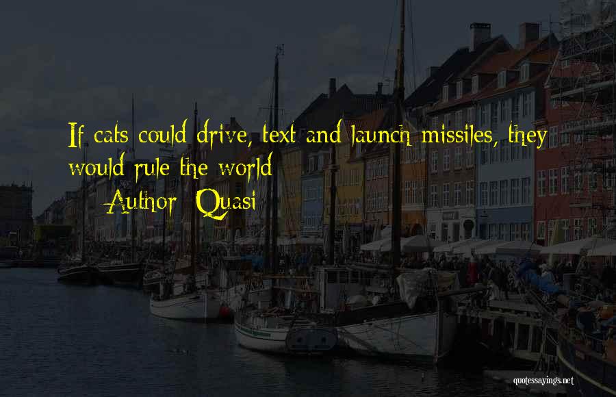 Quasi Quotes: If Cats Could Drive, Text And Launch Missiles, They Would Rule The World