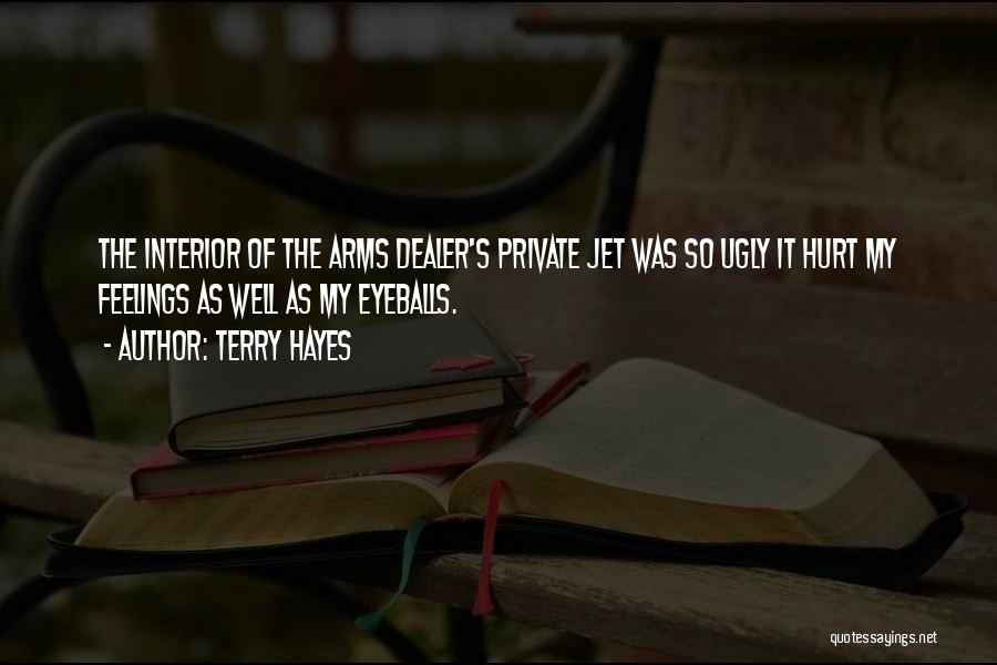 Terry Hayes Quotes: The Interior Of The Arms Dealer's Private Jet Was So Ugly It Hurt My Feelings As Well As My Eyeballs.