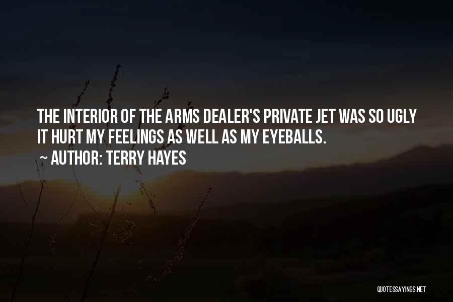 Terry Hayes Quotes: The Interior Of The Arms Dealer's Private Jet Was So Ugly It Hurt My Feelings As Well As My Eyeballs.