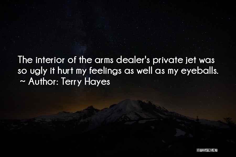 Terry Hayes Quotes: The Interior Of The Arms Dealer's Private Jet Was So Ugly It Hurt My Feelings As Well As My Eyeballs.