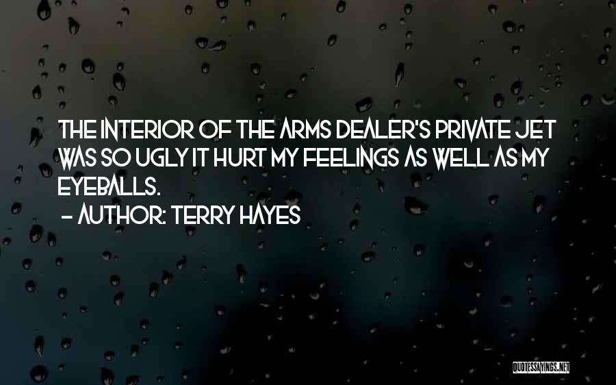 Terry Hayes Quotes: The Interior Of The Arms Dealer's Private Jet Was So Ugly It Hurt My Feelings As Well As My Eyeballs.