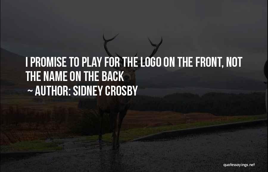 Sidney Crosby Quotes: I Promise To Play For The Logo On The Front, Not The Name On The Back