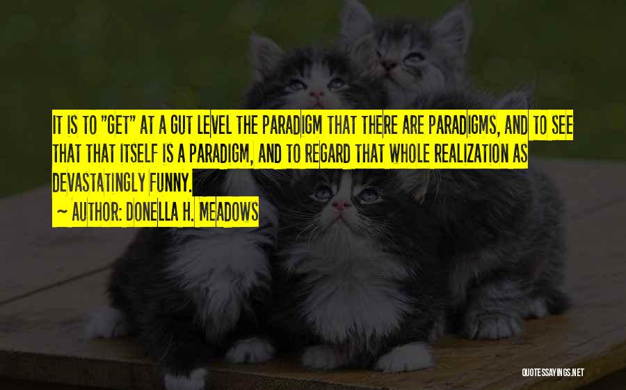 Donella H. Meadows Quotes: It Is To Get At A Gut Level The Paradigm That There Are Paradigms, And To See That That Itself