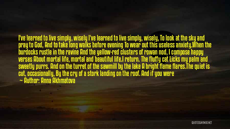 Anna Akhmatova Quotes: I've Learned To Live Simply, Wisely I've Learned To Live Simply, Wisely, To Look At The Sky And Pray To