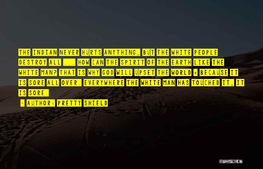 Pretty Shield Quotes: The Indian Never Hurts Anything, But The White People Destroy All ... How Can The Spirit Of The Earth Like