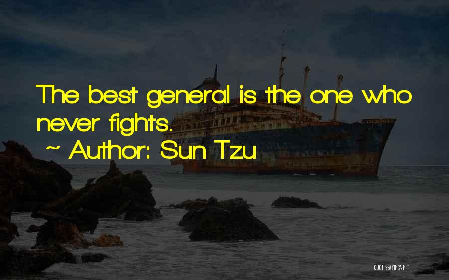 Sun Tzu Quotes: The Best General Is The One Who Never Fights.