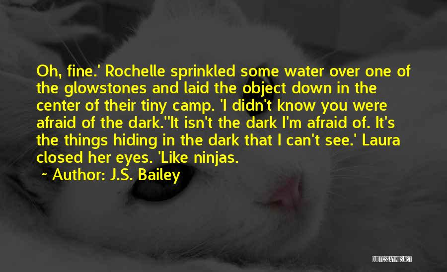 J.S. Bailey Quotes: Oh, Fine.' Rochelle Sprinkled Some Water Over One Of The Glowstones And Laid The Object Down In The Center Of