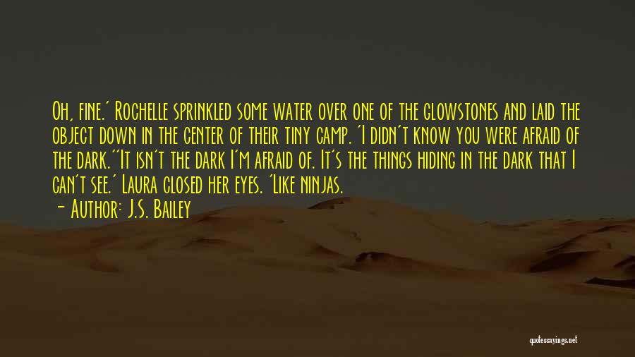J.S. Bailey Quotes: Oh, Fine.' Rochelle Sprinkled Some Water Over One Of The Glowstones And Laid The Object Down In The Center Of