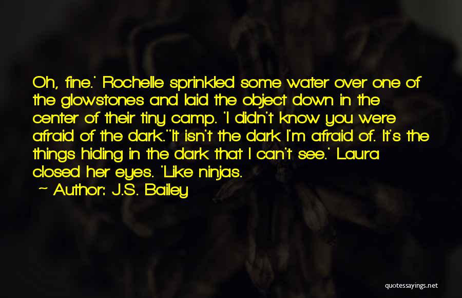 J.S. Bailey Quotes: Oh, Fine.' Rochelle Sprinkled Some Water Over One Of The Glowstones And Laid The Object Down In The Center Of
