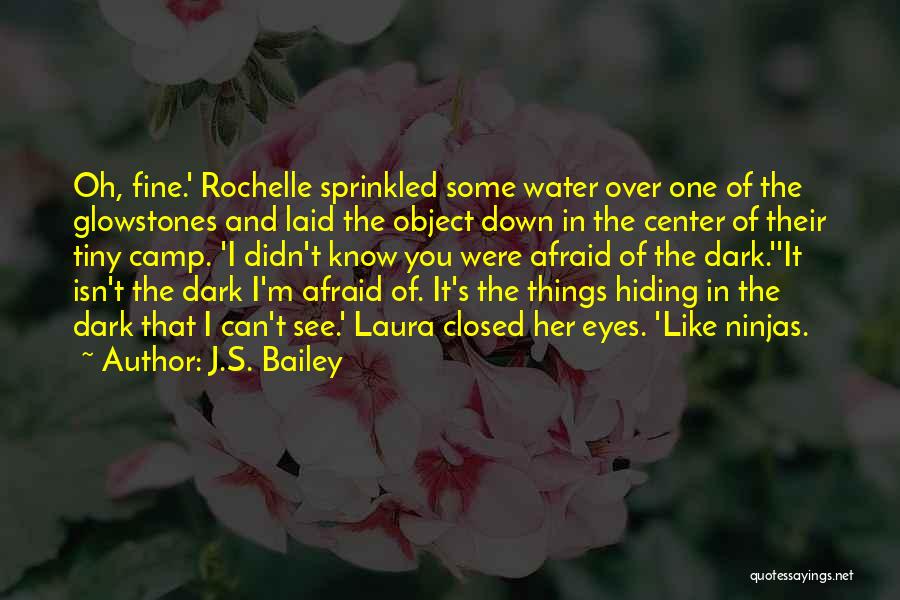 J.S. Bailey Quotes: Oh, Fine.' Rochelle Sprinkled Some Water Over One Of The Glowstones And Laid The Object Down In The Center Of