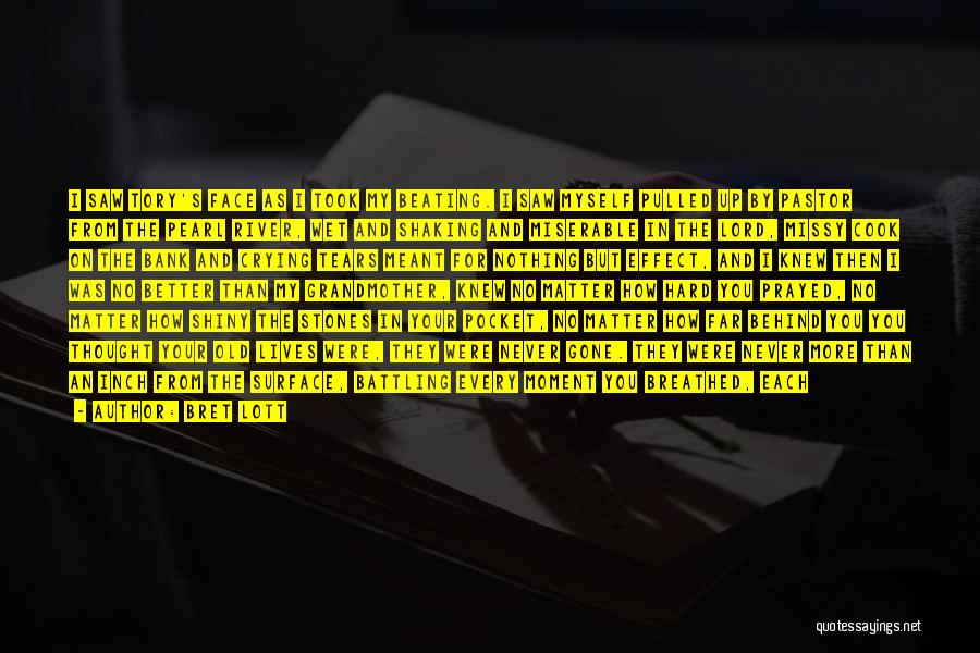 Bret Lott Quotes: I Saw Tory's Face As I Took My Beating. I Saw Myself Pulled Up By Pastor From The Pearl River,