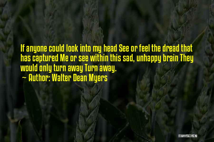 Walter Dean Myers Quotes: If Anyone Could Look Into My Head See Or Feel The Dread That Has Captured Me Or See Within This