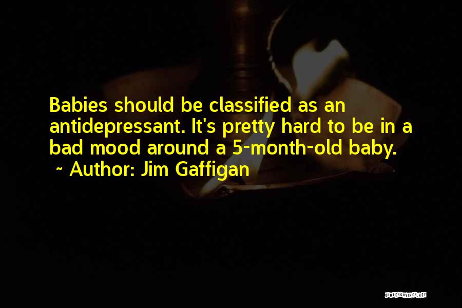 Jim Gaffigan Quotes: Babies Should Be Classified As An Antidepressant. It's Pretty Hard To Be In A Bad Mood Around A 5-month-old Baby.