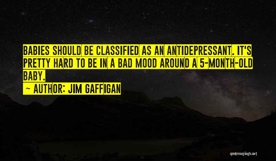 Jim Gaffigan Quotes: Babies Should Be Classified As An Antidepressant. It's Pretty Hard To Be In A Bad Mood Around A 5-month-old Baby.