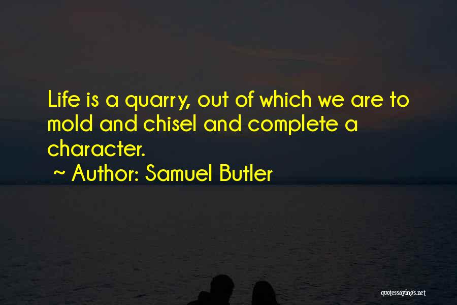 Samuel Butler Quotes: Life Is A Quarry, Out Of Which We Are To Mold And Chisel And Complete A Character.