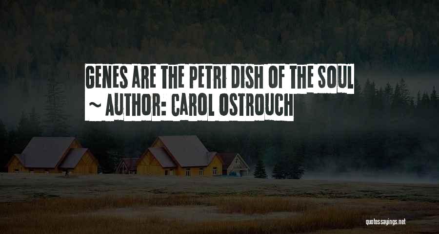 Carol Ostrouch Quotes: Genes Are The Petri Dish Of The Soul