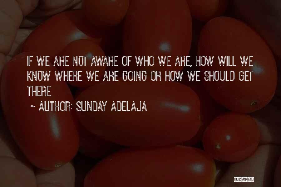 Sunday Adelaja Quotes: If We Are Not Aware Of Who We Are, How Will We Know Where We Are Going Or How We