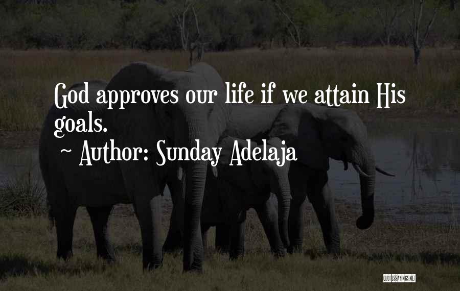 Sunday Adelaja Quotes: God Approves Our Life If We Attain His Goals.