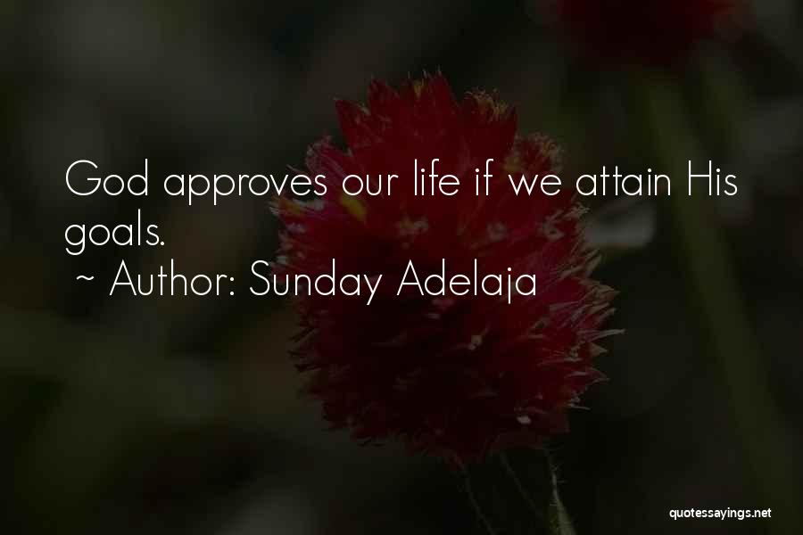 Sunday Adelaja Quotes: God Approves Our Life If We Attain His Goals.