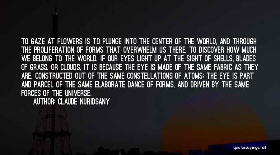 Claude Nuridsany Quotes: To Gaze At Flowers Is To Plunge Into The Center Of The World, And Through The Proliferation Of Forms That