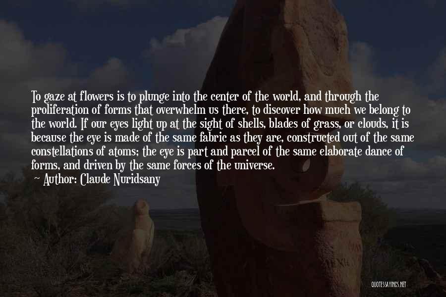 Claude Nuridsany Quotes: To Gaze At Flowers Is To Plunge Into The Center Of The World, And Through The Proliferation Of Forms That