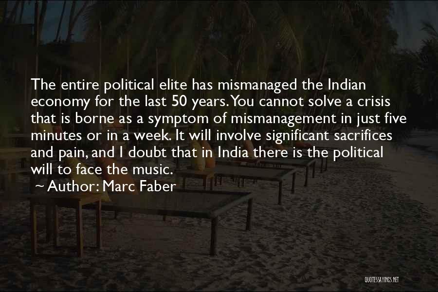 Marc Faber Quotes: The Entire Political Elite Has Mismanaged The Indian Economy For The Last 50 Years. You Cannot Solve A Crisis That