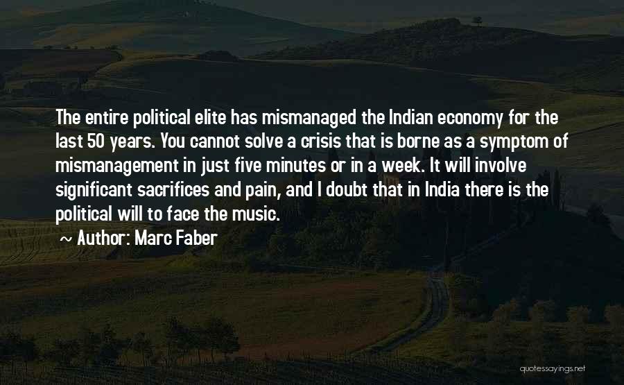 Marc Faber Quotes: The Entire Political Elite Has Mismanaged The Indian Economy For The Last 50 Years. You Cannot Solve A Crisis That