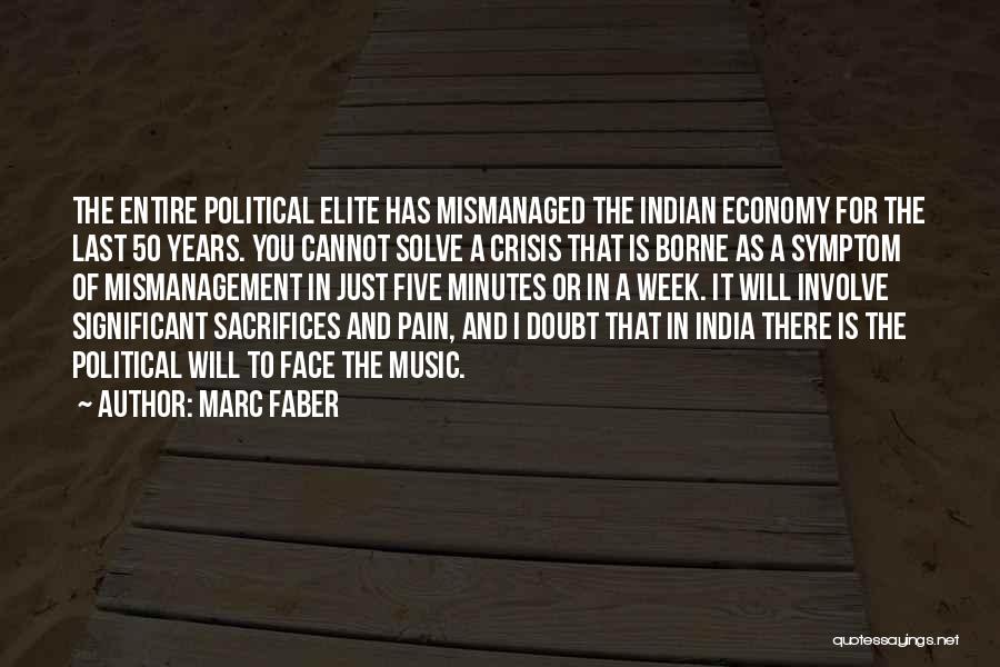 Marc Faber Quotes: The Entire Political Elite Has Mismanaged The Indian Economy For The Last 50 Years. You Cannot Solve A Crisis That