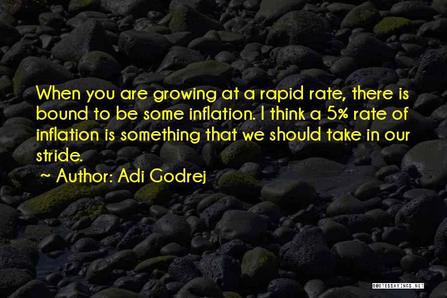Adi Godrej Quotes: When You Are Growing At A Rapid Rate, There Is Bound To Be Some Inflation. I Think A 5% Rate