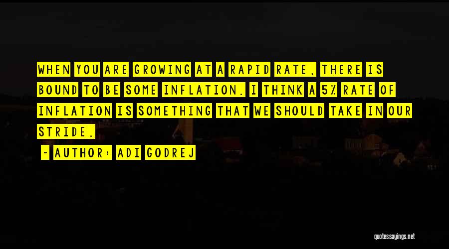Adi Godrej Quotes: When You Are Growing At A Rapid Rate, There Is Bound To Be Some Inflation. I Think A 5% Rate