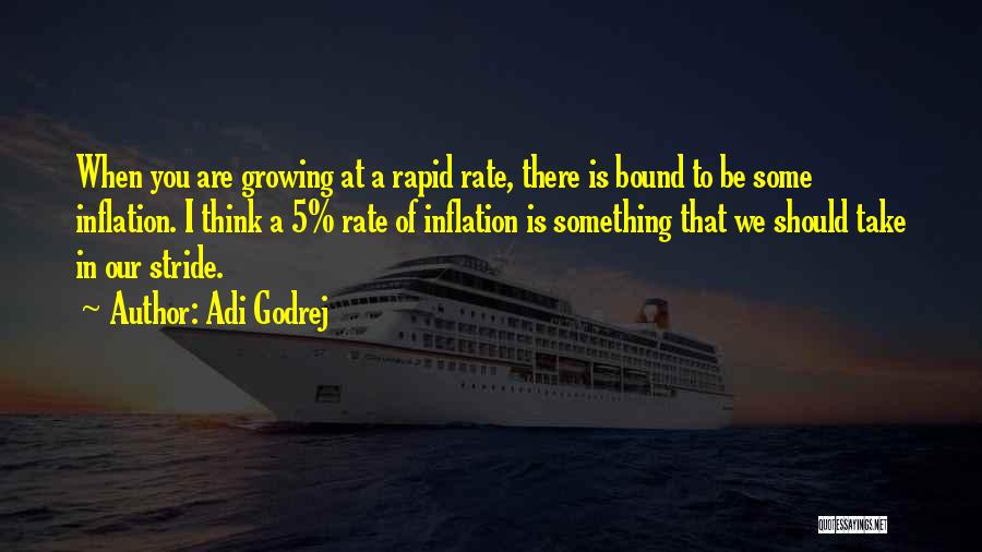 Adi Godrej Quotes: When You Are Growing At A Rapid Rate, There Is Bound To Be Some Inflation. I Think A 5% Rate