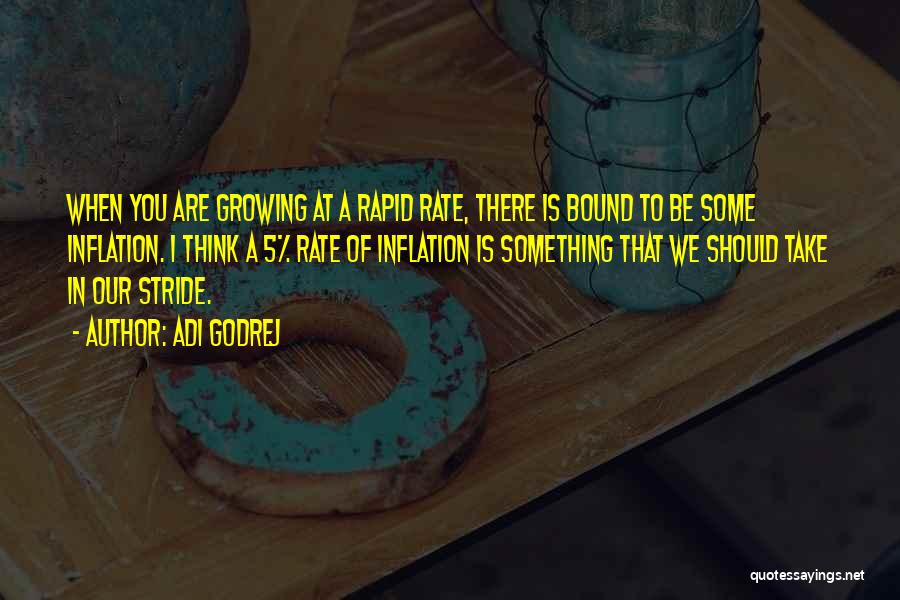 Adi Godrej Quotes: When You Are Growing At A Rapid Rate, There Is Bound To Be Some Inflation. I Think A 5% Rate