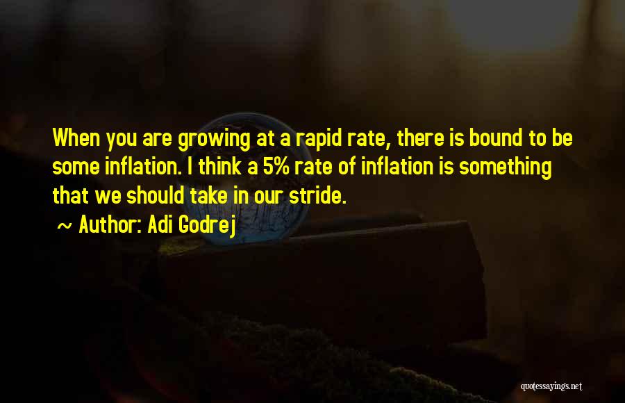 Adi Godrej Quotes: When You Are Growing At A Rapid Rate, There Is Bound To Be Some Inflation. I Think A 5% Rate