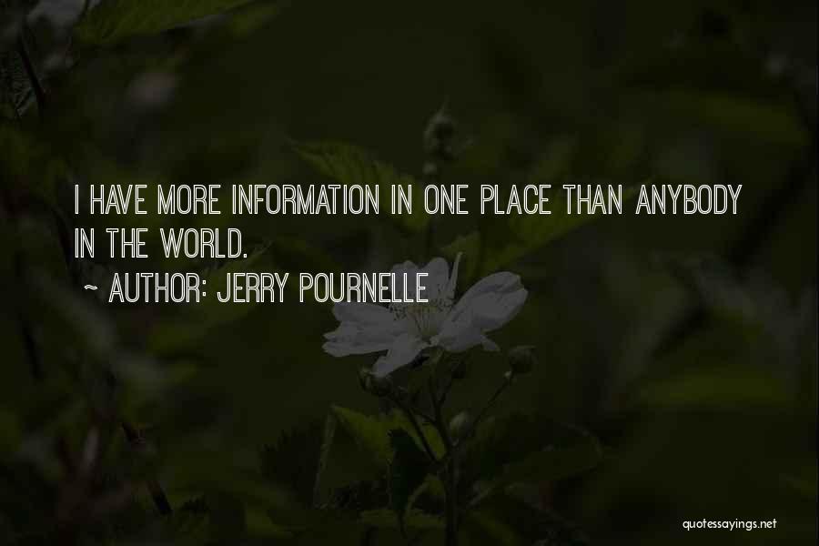 Jerry Pournelle Quotes: I Have More Information In One Place Than Anybody In The World.