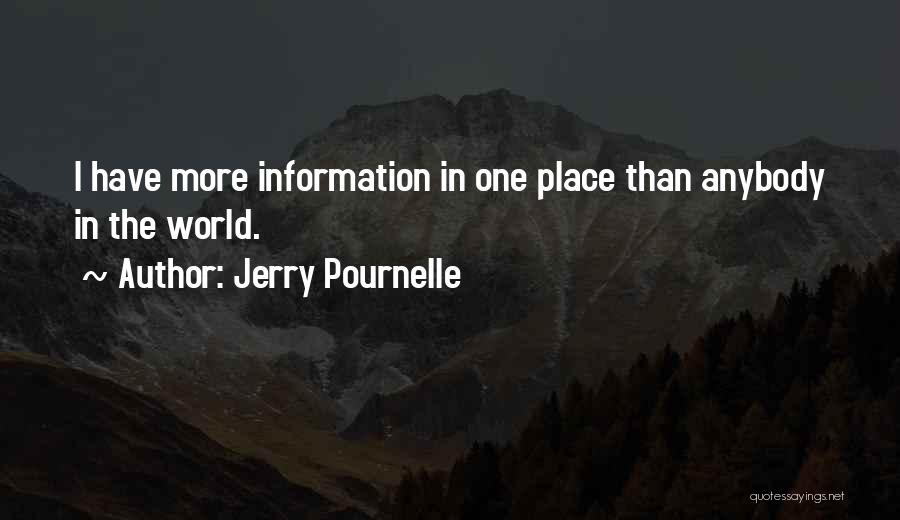 Jerry Pournelle Quotes: I Have More Information In One Place Than Anybody In The World.