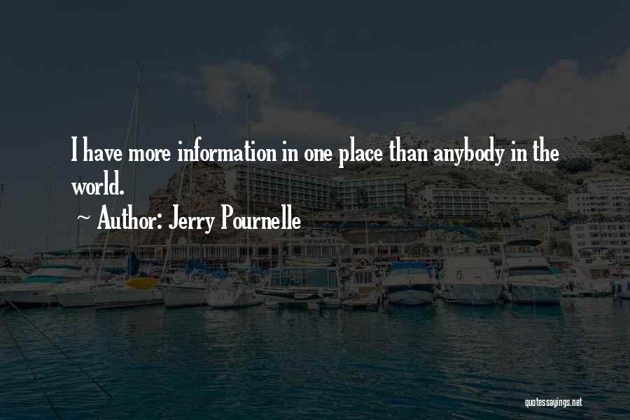 Jerry Pournelle Quotes: I Have More Information In One Place Than Anybody In The World.