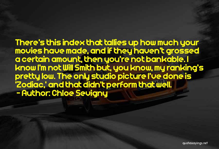 Chloe Sevigny Quotes: There's This Index That Tallies Up How Much Your Movies Have Made, And If They Haven't Grossed A Certain Amount,