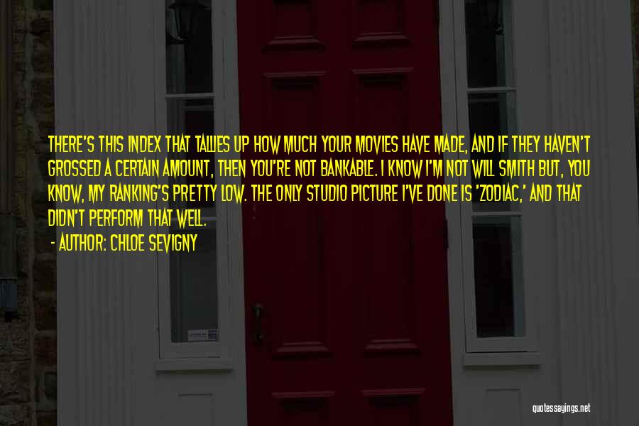 Chloe Sevigny Quotes: There's This Index That Tallies Up How Much Your Movies Have Made, And If They Haven't Grossed A Certain Amount,