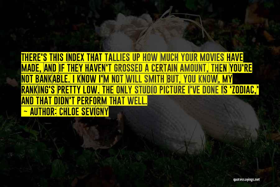 Chloe Sevigny Quotes: There's This Index That Tallies Up How Much Your Movies Have Made, And If They Haven't Grossed A Certain Amount,