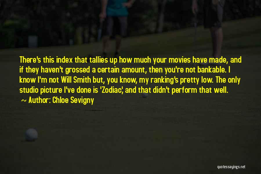 Chloe Sevigny Quotes: There's This Index That Tallies Up How Much Your Movies Have Made, And If They Haven't Grossed A Certain Amount,